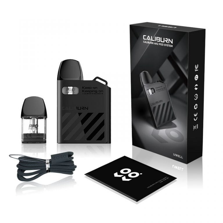 Uwell Caliburn AK2 Pod Kit System – 15W Refillable Vape | Compact MTL Pod Device